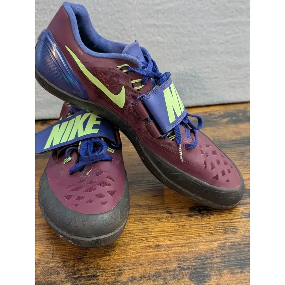 Nike Zoom Rotational 6 Bordeaux Throwing Shoes 685131-600 Men’s Size 12 EUC